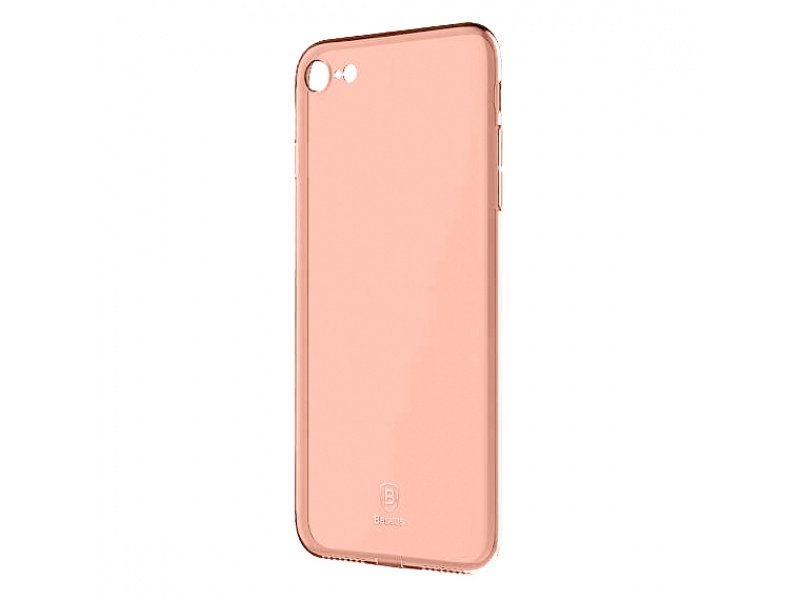 Silikonové pouzdro Baseus Simple Series Case pro Apple iPhone 7/8/SE 2020, růžovo-zlatá