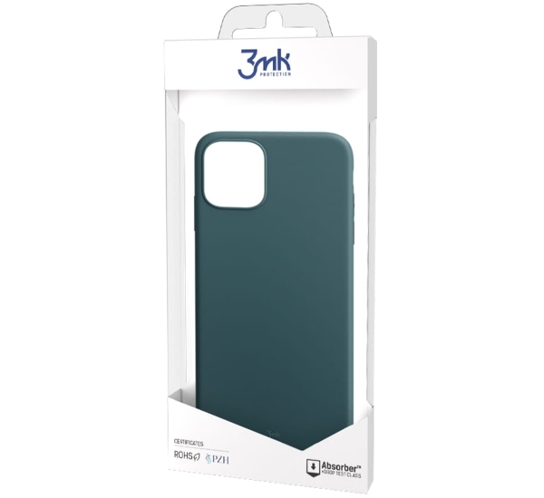 Ochranný kryt 3mk Matt Case pro Apple iPhone 12/12 Pro, tmavě zelená