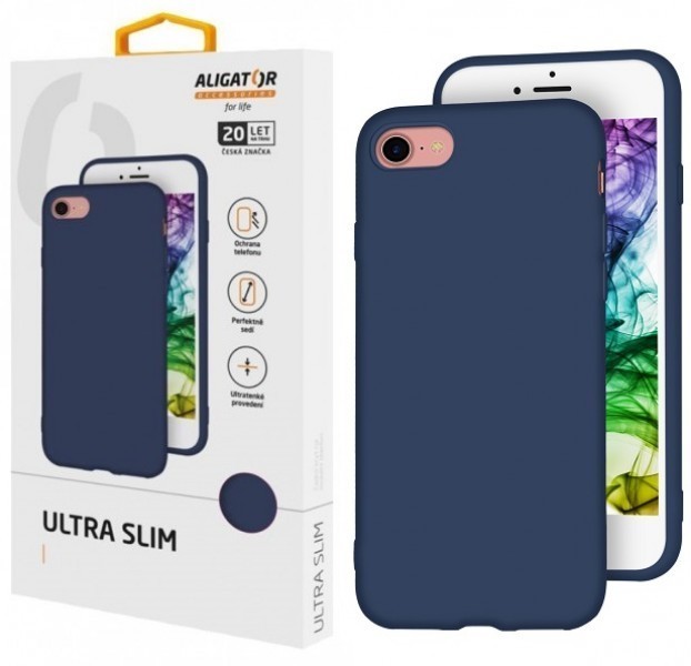 Silikónové puzdro ALIGATOR Ultra Slim pre Apple iPhone 12/12 Pro, modrá