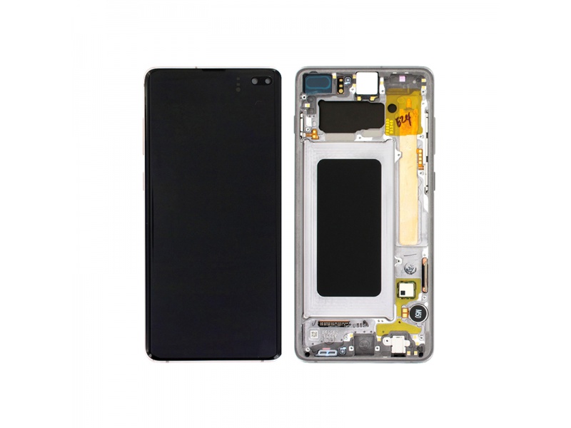 LCD + dotyk + rámček pre Samsung Galaxy S10 +, prism black (Service Pack)