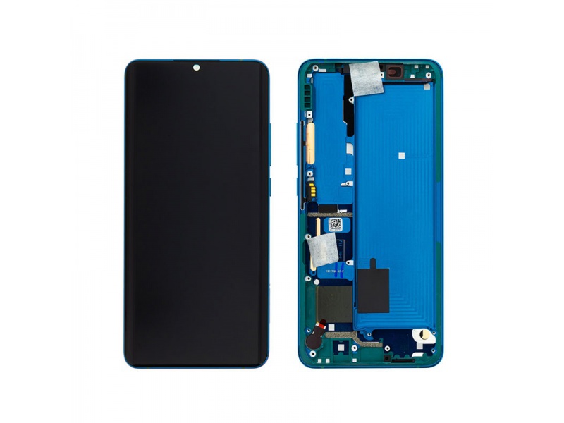 LCD + dotyk + rámček pre Xiaomi Mi Note 10 / Note 10 Pro, aurora green (Service Pack)