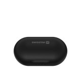 Bluetooth TWS sluchátka Swissten Stonebuds černá