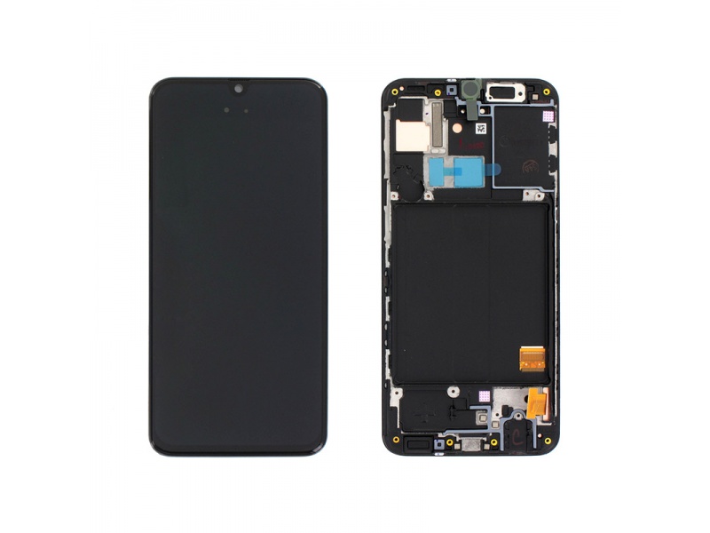 LCD + dotyk + rámček pre Samsung Galaxy A40, black (Service Pack)