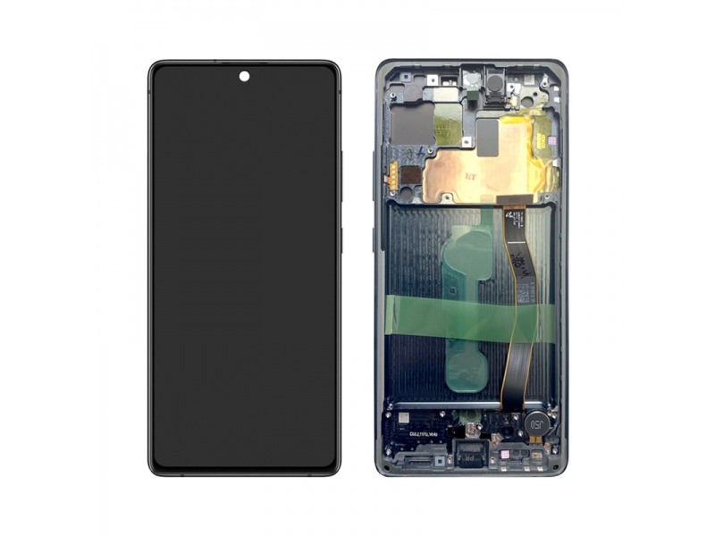 LCD + dotyk + rámček pre Samsung Galaxy S10 Lite, prism black (Service Pack)