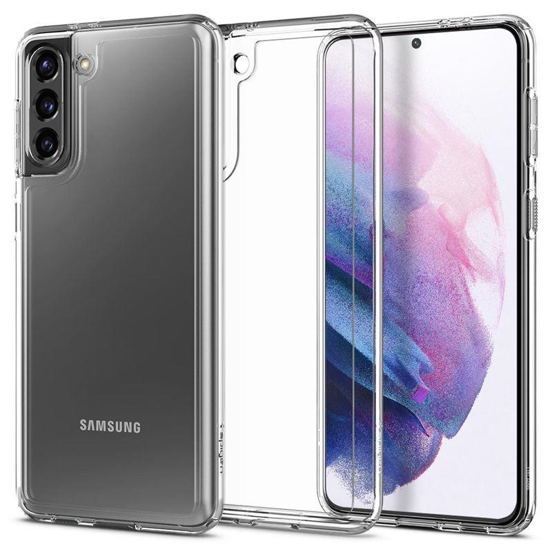 Ochranný kryt Spigen Ultra Hybrid pre Samsung Galaxy S21, transparentná
