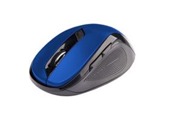 Bezdrátová ergonomická myš C-TECH WLM-02, 6tlač. černo-modrá