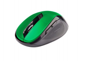 Ergonomická myš C-TECH WLM-02, bezdrôtová, 6tlač., Čierna / zelená
