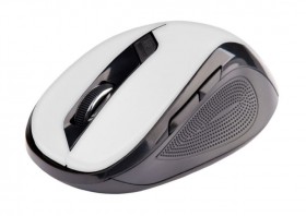 Ergonomická myš C-TECH WLM-02, bezdrôtová, 6tlač., Čierna / biela