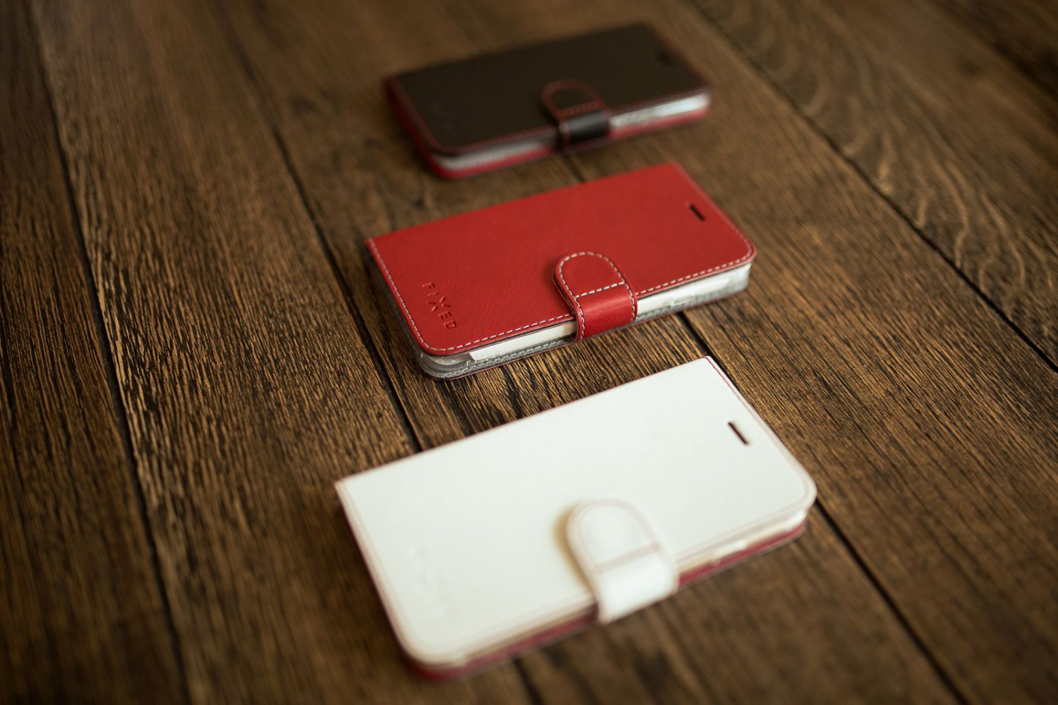 Flipové puzdro FIXED FIT pre Xiaomi Redmi 9, červená