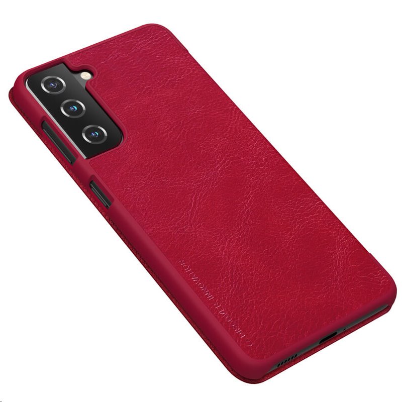 Nillkin Qin flipové pouzdro pro Samsung Galaxy S21, red