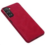 Nillkin Qin flipové pouzdro pro Samsung Galaxy S21 Plus, red