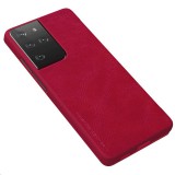 Nillkin Qin flipové pouzdro pro Samsung Galaxy S21 Ultra, red