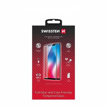 Tvrzené sklo Swissten Full Glue, Color Frame, Case Friendly pro Xiaomi Mi 10 Lite, černá