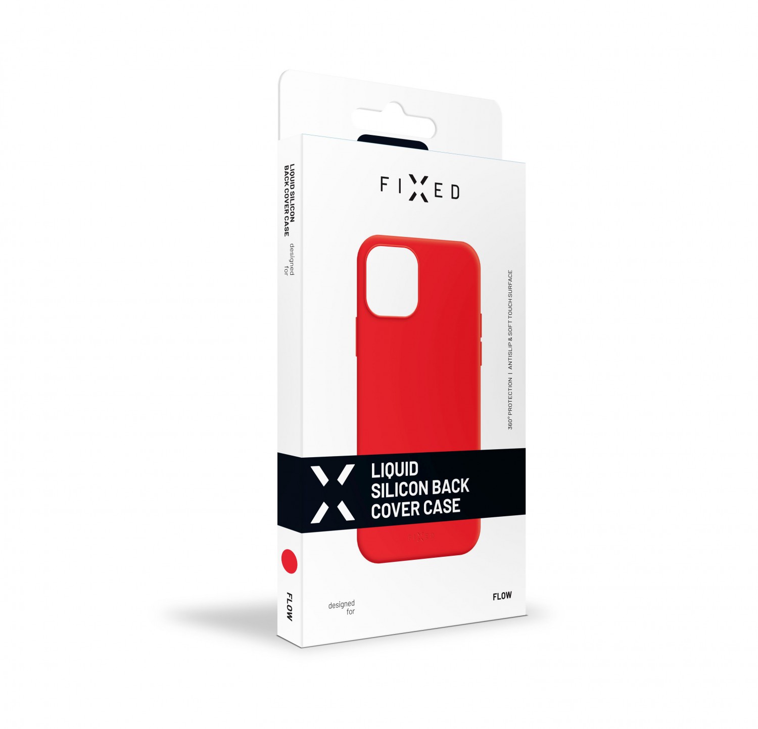 FIXED Flow zadní kryt pro Apple iPhone 12/12 Pro, červená