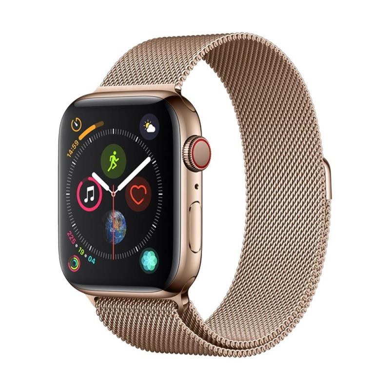 Remienok Devi Elegant Milanese pre Apple Watch 44mm / 42mm, zlatá