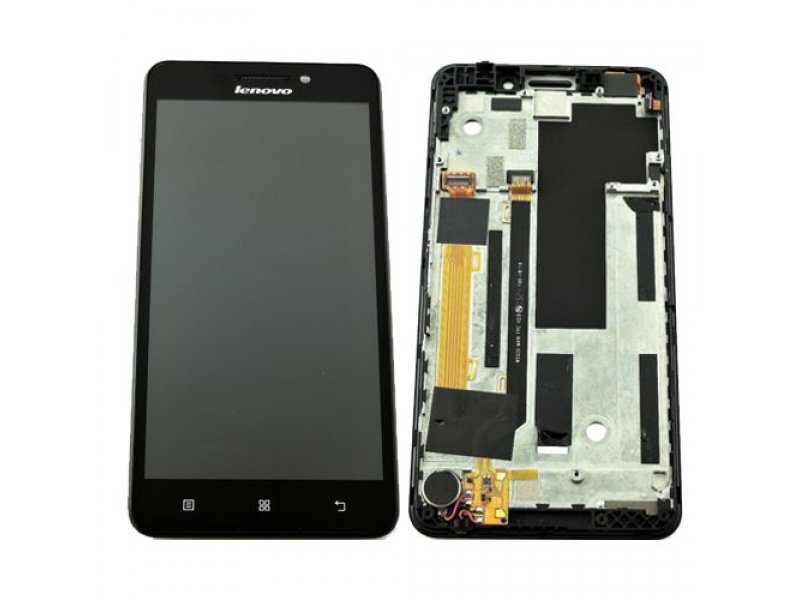 LCD + dotyk + rámček pre Lenovo A5000, black OEM