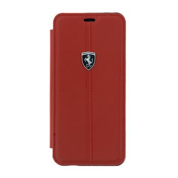 Flipové kožené pouzdro Ferrari Folio pro Samsung Galaxy S III, red