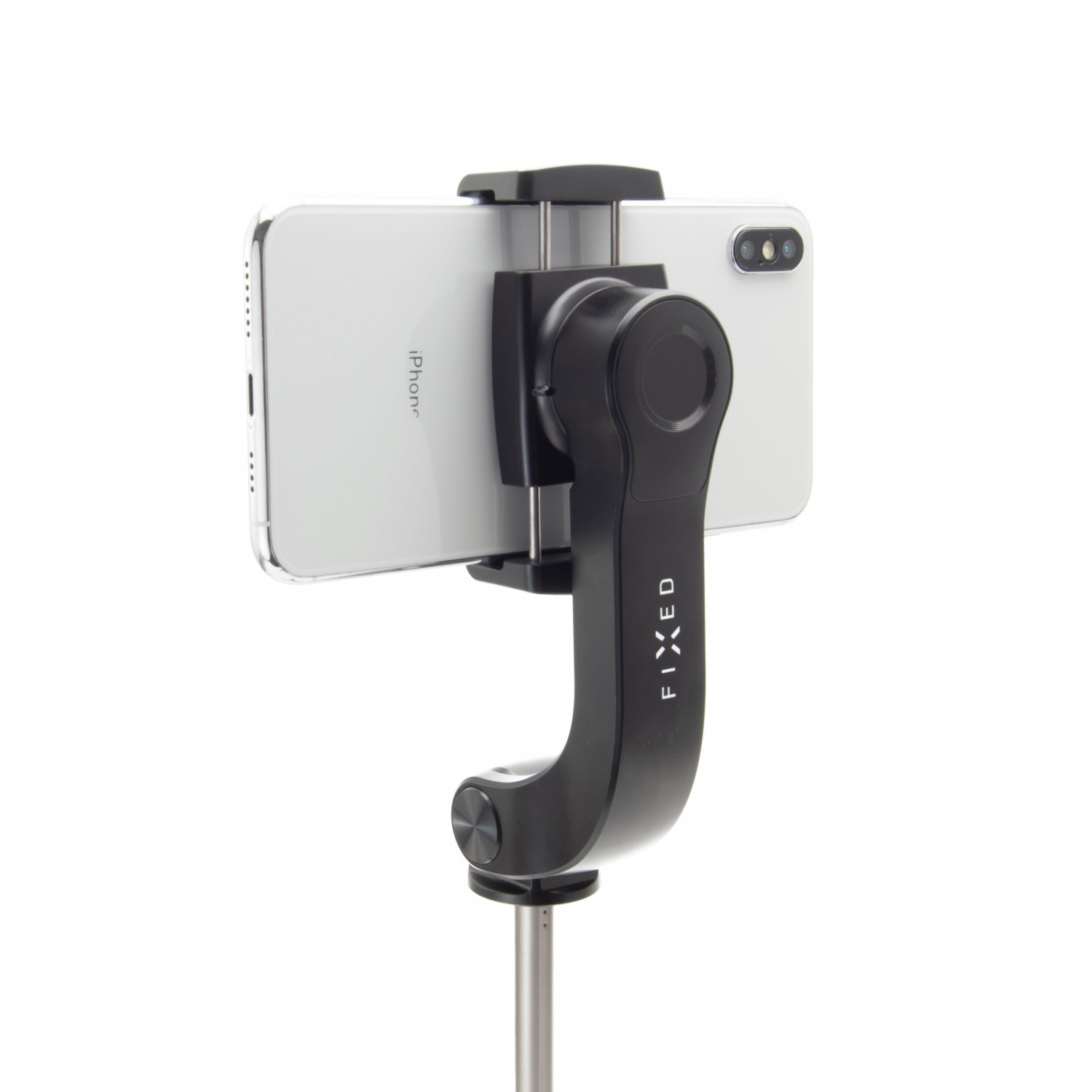 Selfie tripod FIXED Snap Action so stabilizátorom a diaľkovou spúšťou, čierny