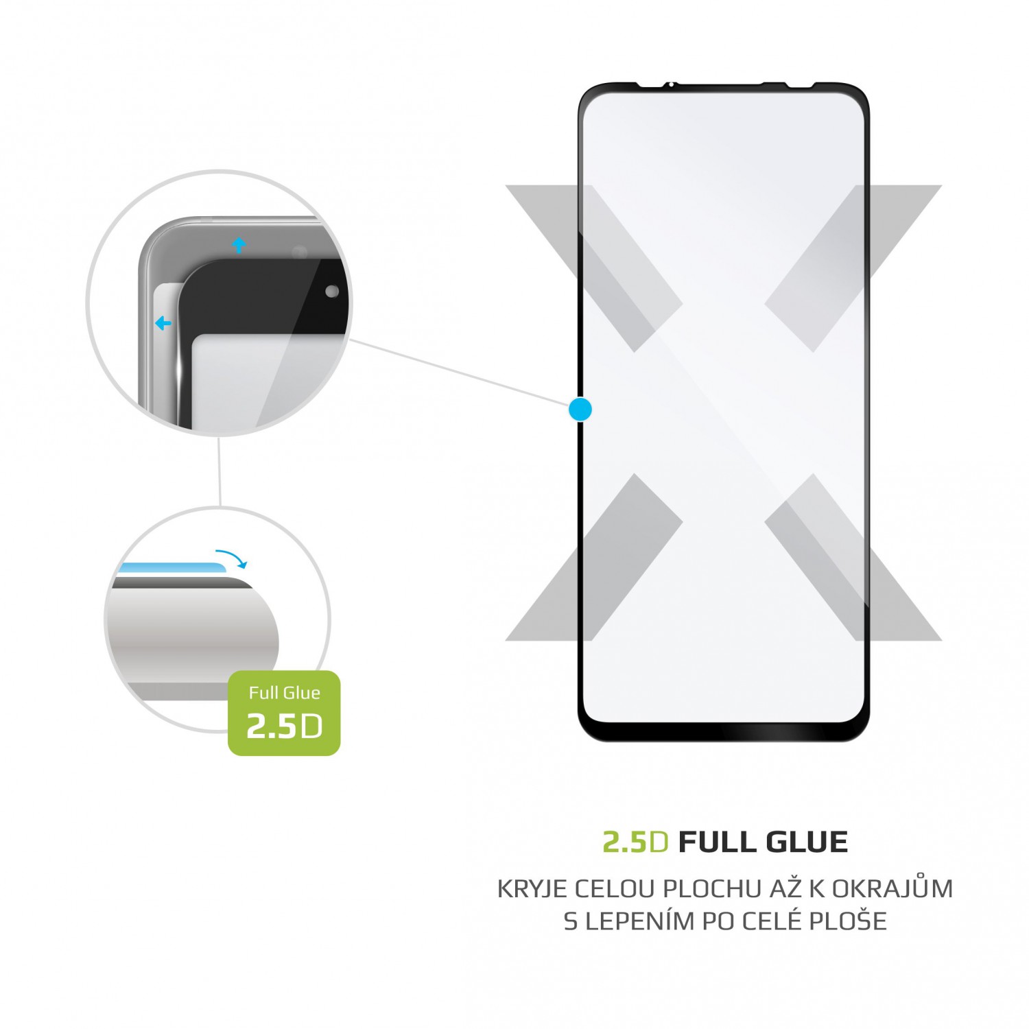 Ochranné tvrdené sklo FIXED Full-Cover pre Motorola Moto G 5G, čierna
