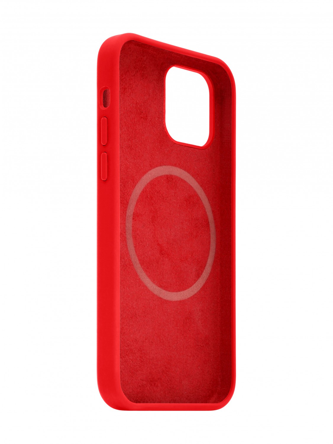 Zadný kryt FIXED MagFlow s podporou MagSafe pre Apple iPhone 12 Pro Max, červená