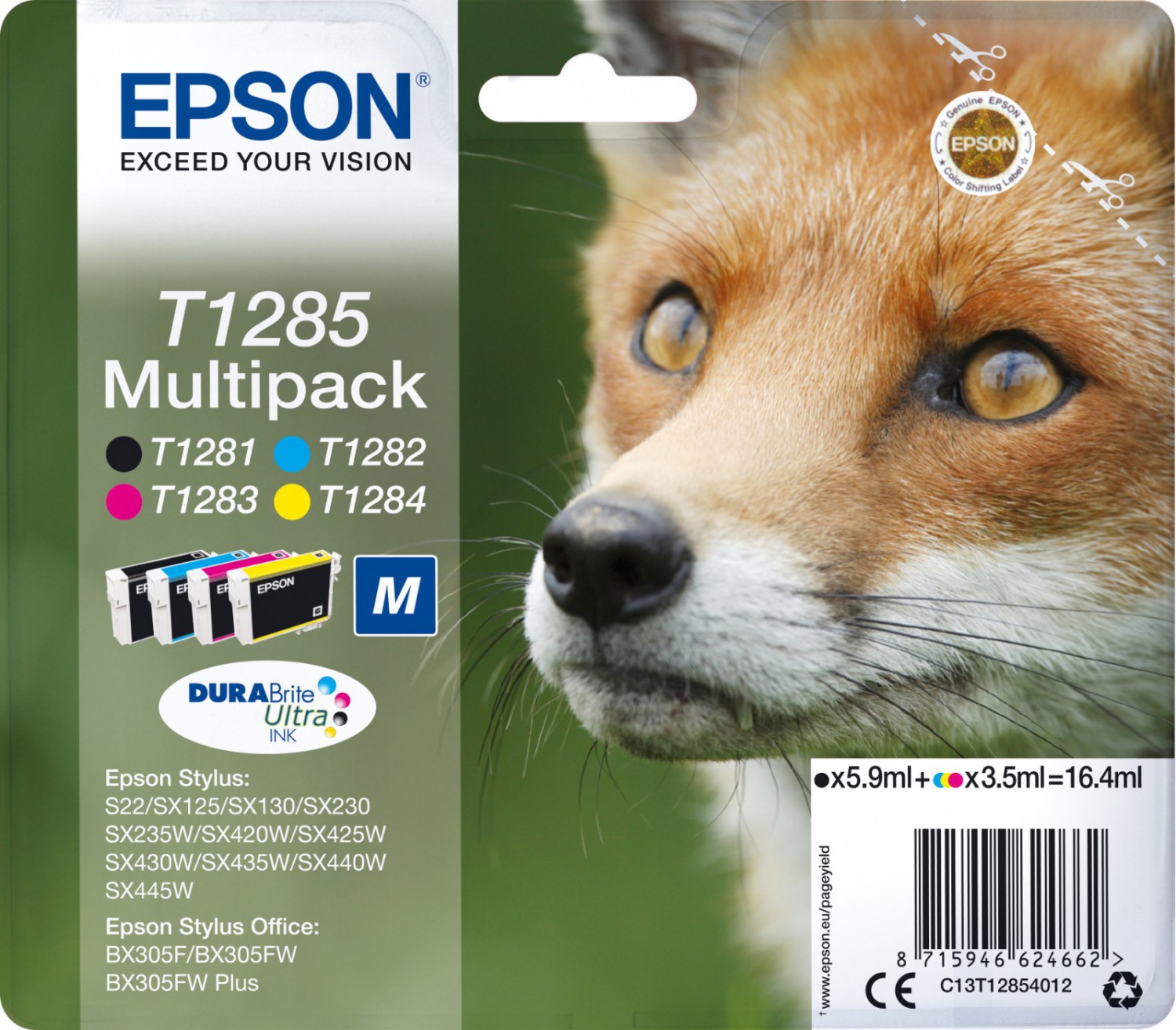 Originální barva Epson T1285 Multipack