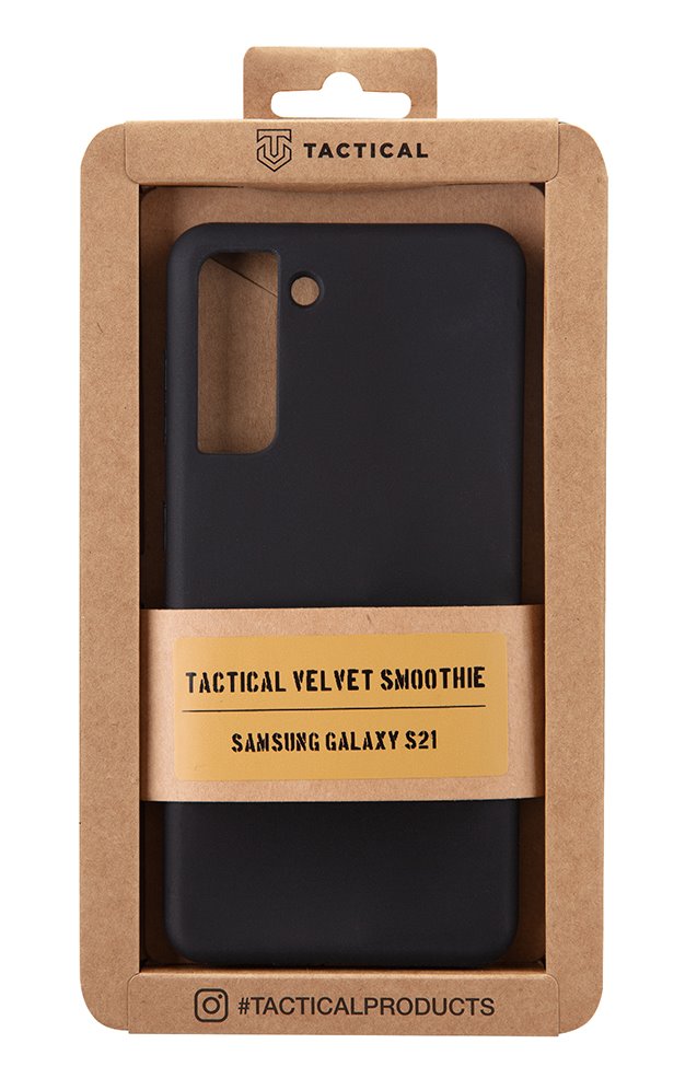 Zadný kryt Tactical Velvet Smoothie pre Samsung Galaxy S21, asphalt