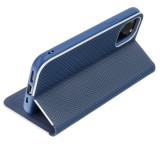Flipové pouzdro Forcell Luna Carbon pro Samsung Galaxy A12, modrá