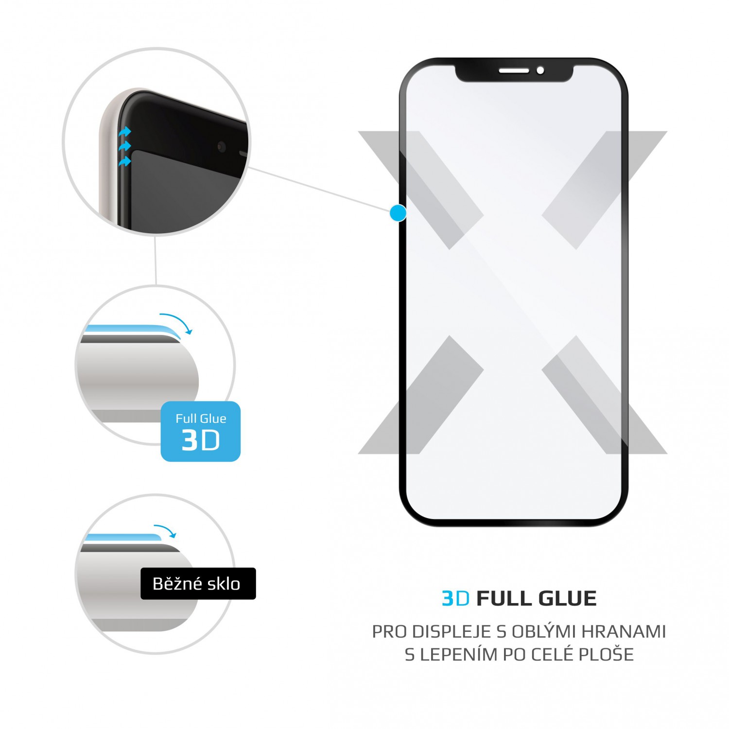 Ochranné tvrdené sklo FIXED 3D Full-Cover pre Samsung Galaxy A52 / A52 5G / A52s 5G, čierna