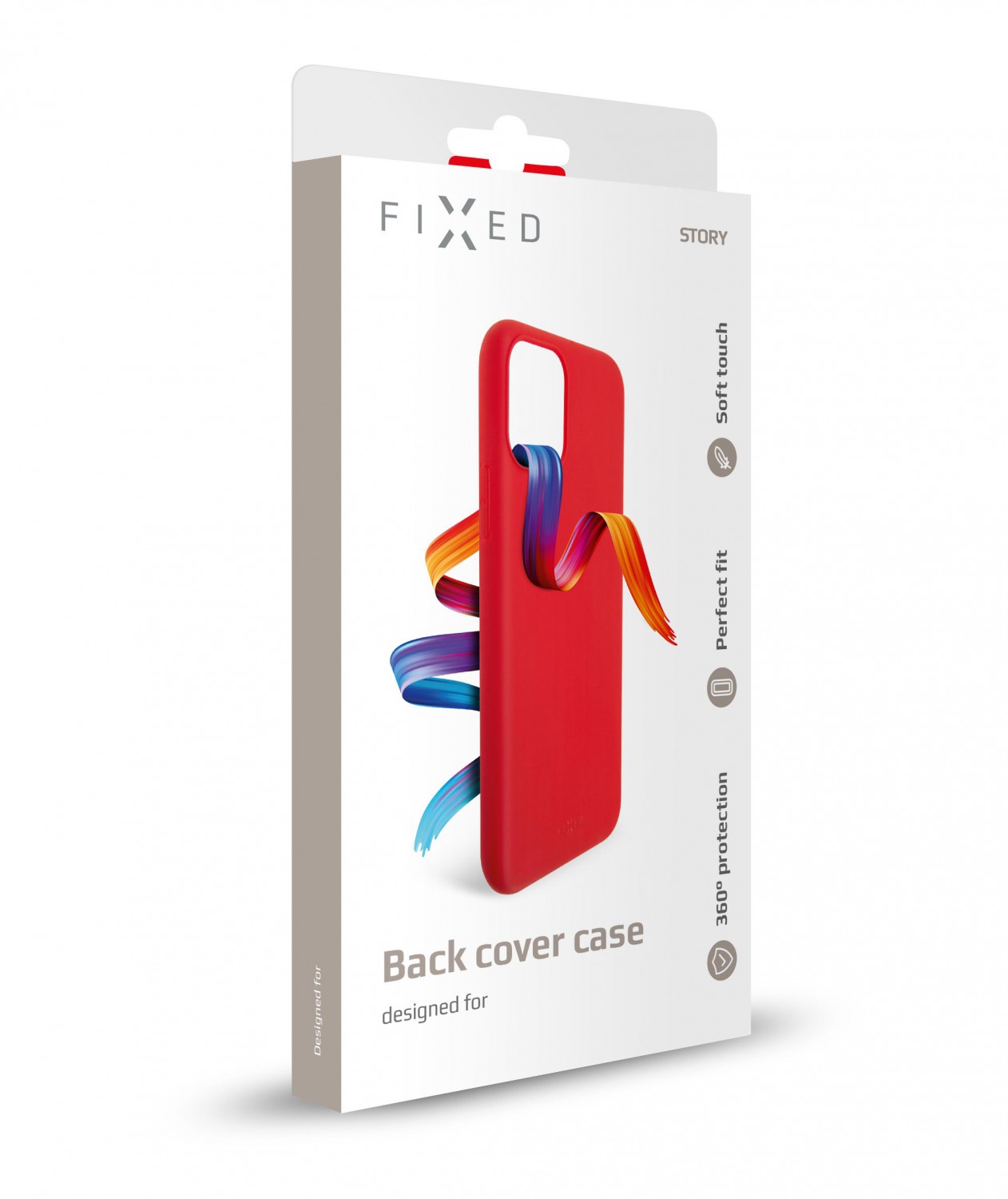 Zadní pogumovaný kryt FIXED Story pro Xiaomi Mi 11 Lite/Mi 11 Lite 5G, červený