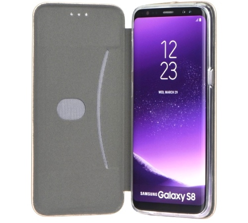 Flipové pouzdro Forcell Elegance pro Samsung Galaxy A02s, šedá