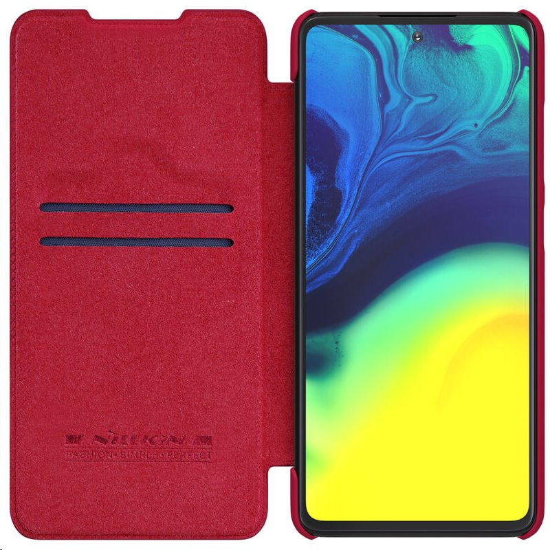 Nillkin Qin Book flipové pouzdro pro Samsung Galaxy A52, červená