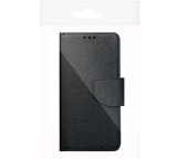 Flipové puzdro Fancy pre Samsung Galaxy A12, čierna - zlatá