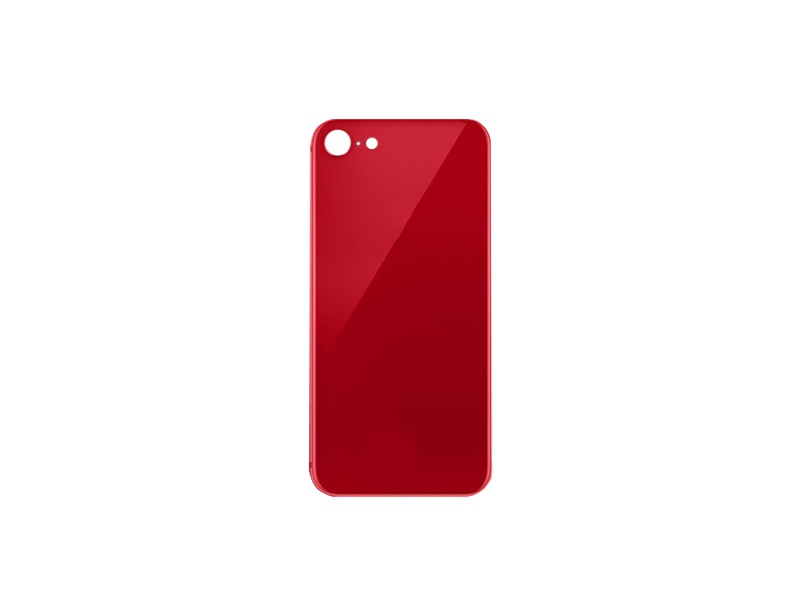 Kryt baterie Back Cover Glass + Big Camera Hole pro Apple iPhone SE 2020, červená 