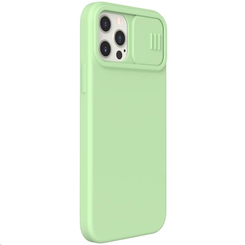 Silikonový kryt Nillkin CamShield Silky pro Apple iPhone 12 Pro Max, zelená 