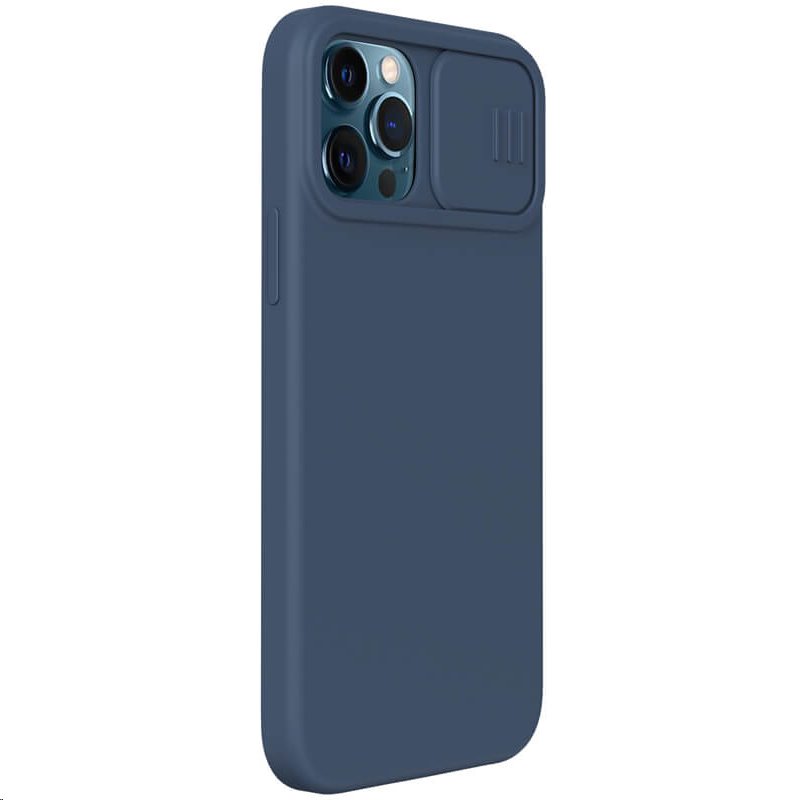 Silikonový kryt Nillkin CamShield Silky pro Apple iPhone 12 Pro Max, modrá