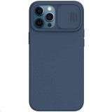 Silikonový kryt Nillkin CamShield Silky pro Apple iPhone 12/12 Pro, modrá