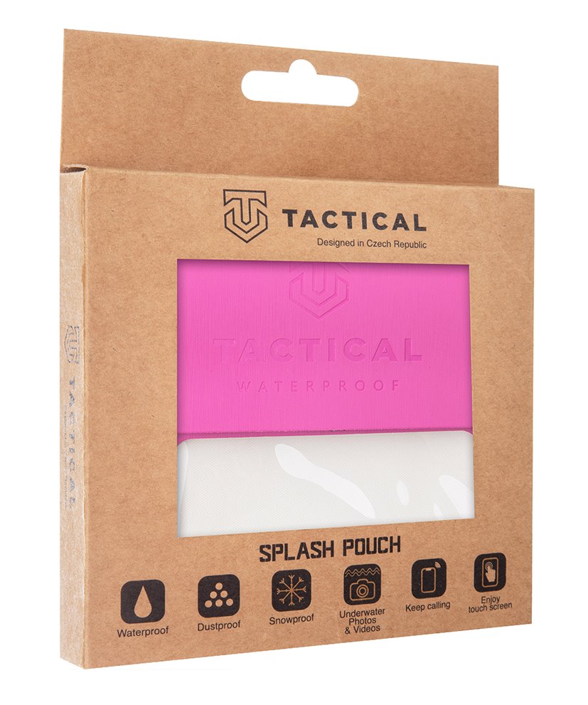 Vodotěsné univerzální pouzdro Tactical Splash Pouch S/M Pink, růžová