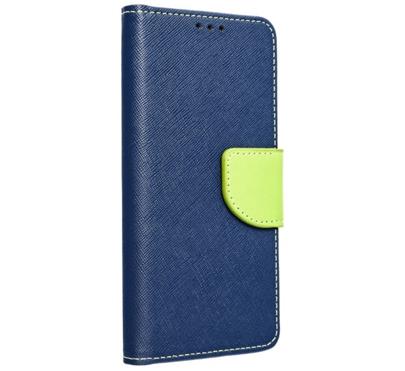 Flipové pouzdro Fancy pro Samsung Galaxy A42 5G, modrá/limetková