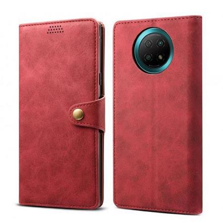 Lenuo Leather flipové pouzdro pro Xiaomi Redmi Note 9T, red