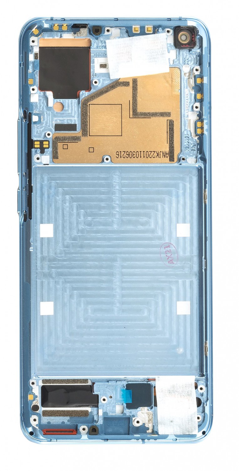 LCD + dotyk + predný kryt pre Xiaomi Mi 11, blue (Service Pack)
