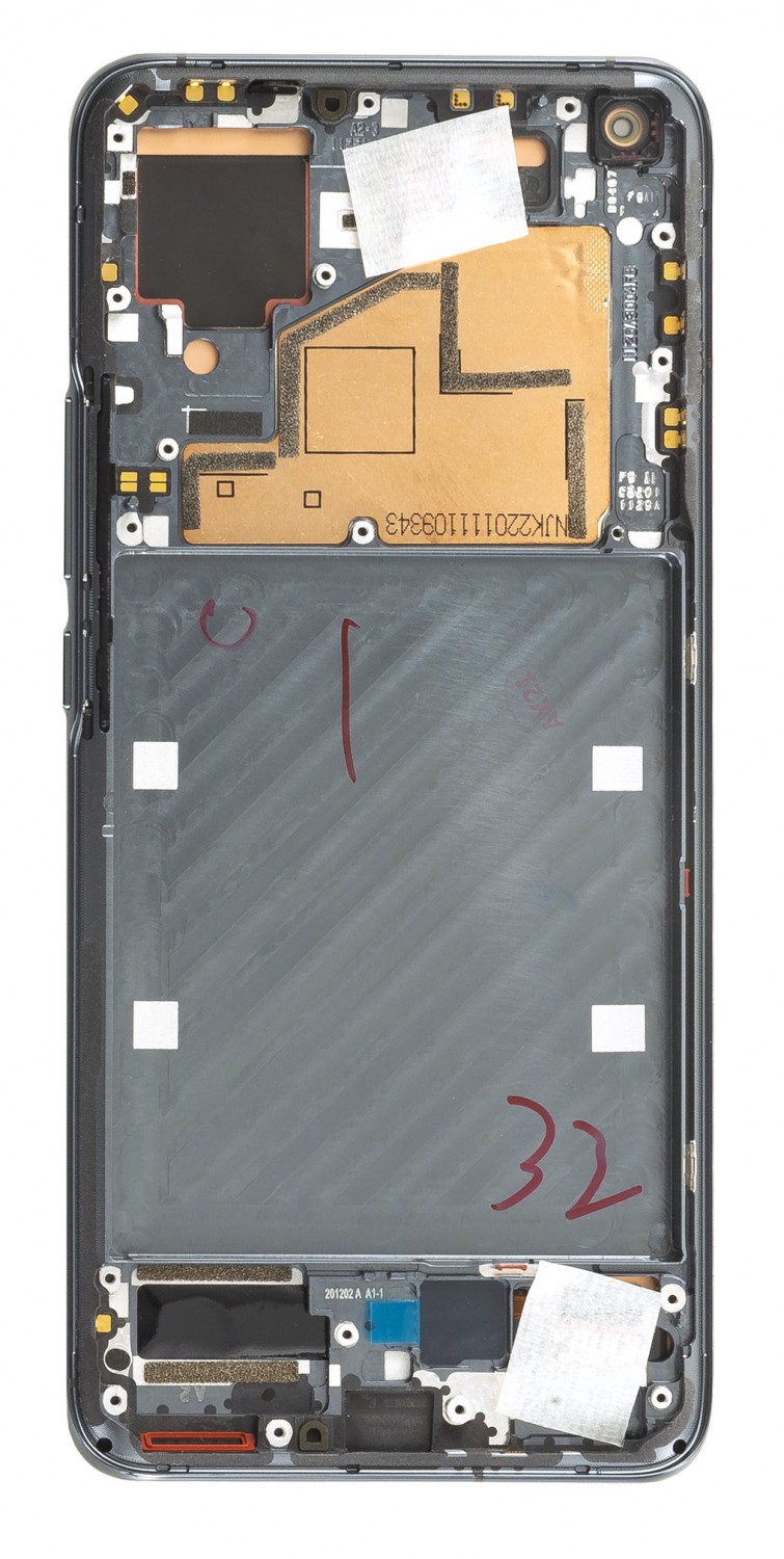 LCD + dotyk + predný kryt pre Xiaomi Mi 11, black (Service Pack)