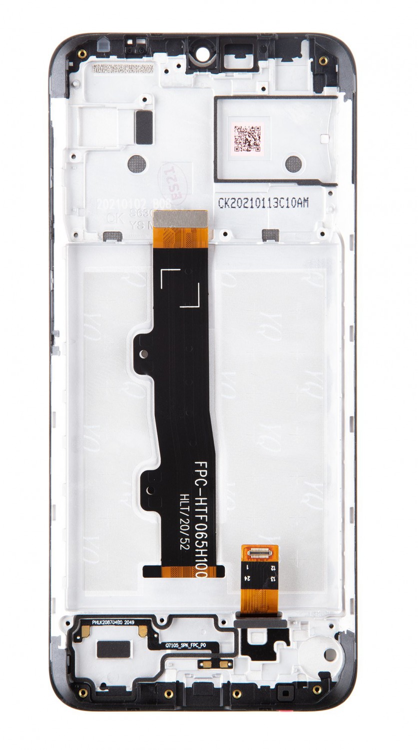 LCD + dotyk + predný kryt pre Motorola Moto E7 / E7i Power, black (Service Pack)
