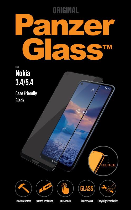 Ochranné sklo displeje PanzerGlass Edge to Edge pro Nokia 3.4/5.4, černá