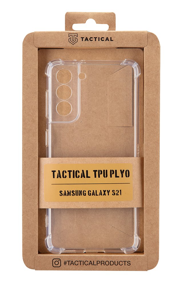 Zadný silikónový kryt Plyo pre Samsung Galaxy S21, transparentná