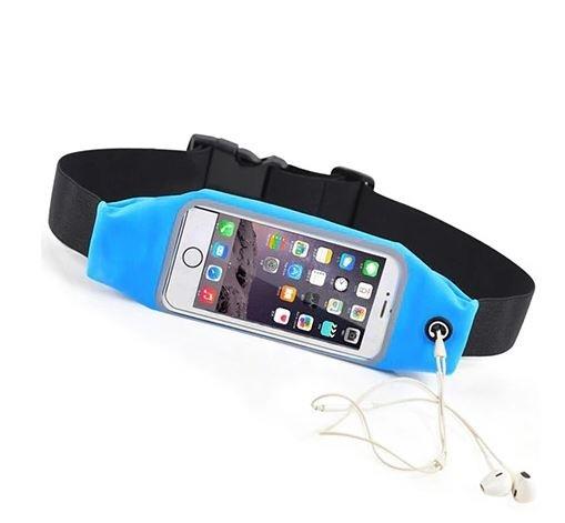 Sportovní ledvinka na telefon, 6.2", modrá